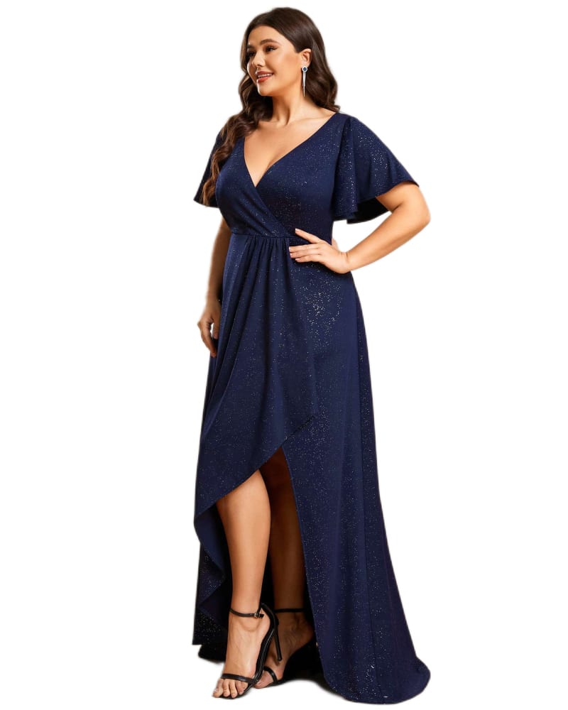 High low dresses navy blue sales